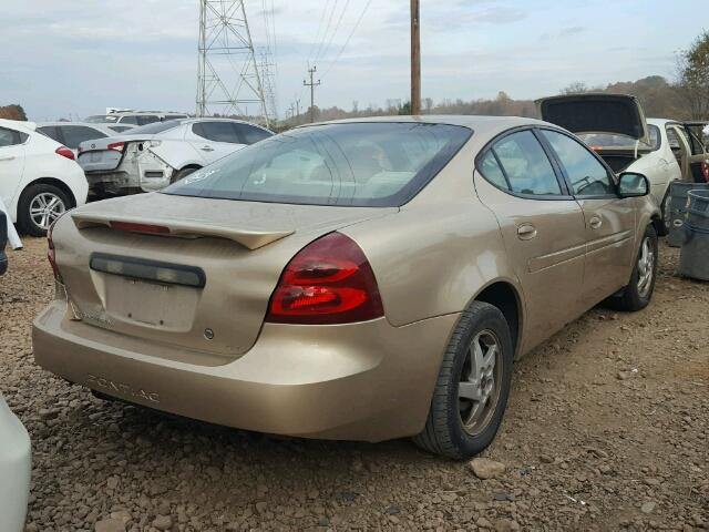 2G2WP522941367527 - 2004 PONTIAC GRAND PRIX GOLD photo 4