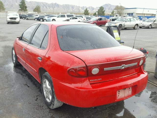 1G1JC52F337102830 - 2003 CHEVROLET CAVALIER RED photo 3