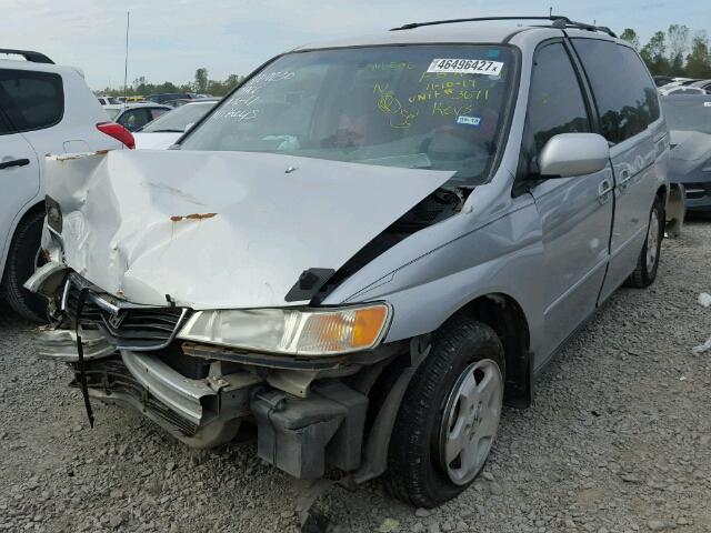 2HKRL18601H587799 - 2001 HONDA ODYSSEY EX SILVER photo 2