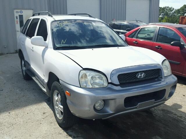 KM8SC13DX4U840978 - 2004 HYUNDAI SANTA FE G WHITE photo 1