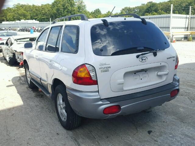 KM8SC13DX4U840978 - 2004 HYUNDAI SANTA FE G WHITE photo 3