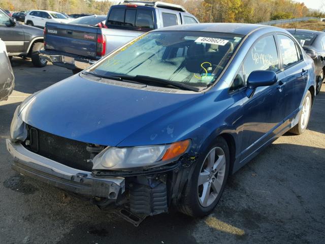 2HGFA16506H517983 - 2006 HONDA CIVIC LX BLUE photo 2