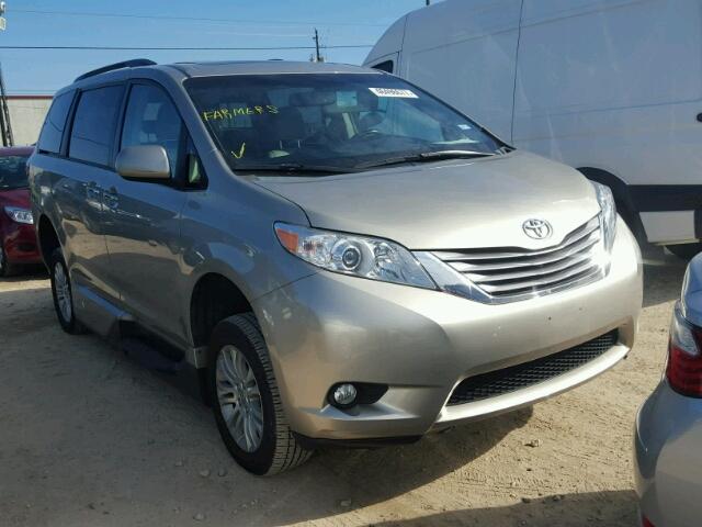 5TDYK3DC0FS546080 - 2015 TOYOTA SIENNA XLE GOLD photo 1