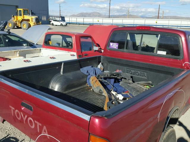 4TAUN61C8SZ011112 - 1995 TOYOTA TACOMA BURGUNDY photo 6