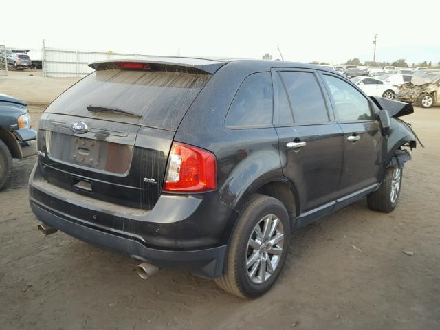 2FMDK3JC6BBB24311 - 2011 FORD EDGE SEL BLACK photo 4