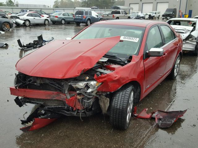 3LNHM26T97R613096 - 2007 LINCOLN MKZ RED photo 2