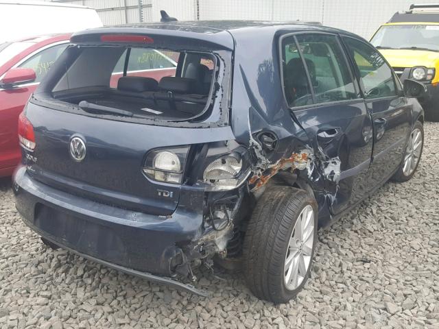 WVWDM7AJ5AW367853 - 2010 VOLKSWAGEN GOLF BLUE photo 4
