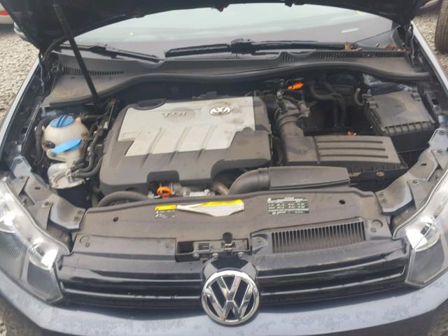 WVWDM7AJ5AW367853 - 2010 VOLKSWAGEN GOLF BLUE photo 7