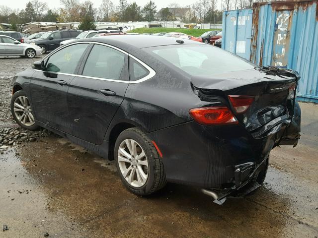 1C3CCCAB1FN711356 - 2015 CHRYSLER 200 LIMITE BLACK photo 3