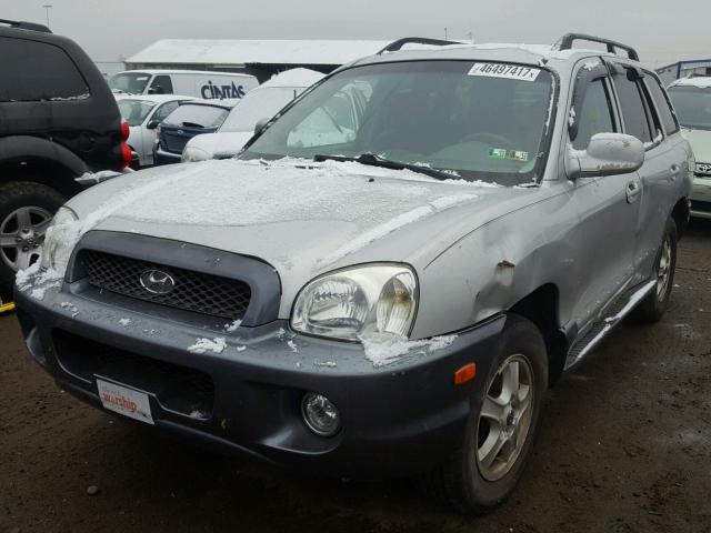 KM8SC13D14U720356 - 2004 HYUNDAI SANTA FE G SILVER photo 2