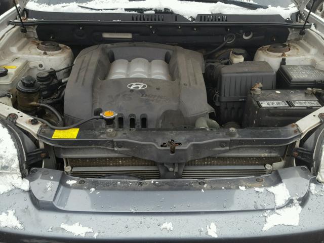 KM8SC13D14U720356 - 2004 HYUNDAI SANTA FE G SILVER photo 7