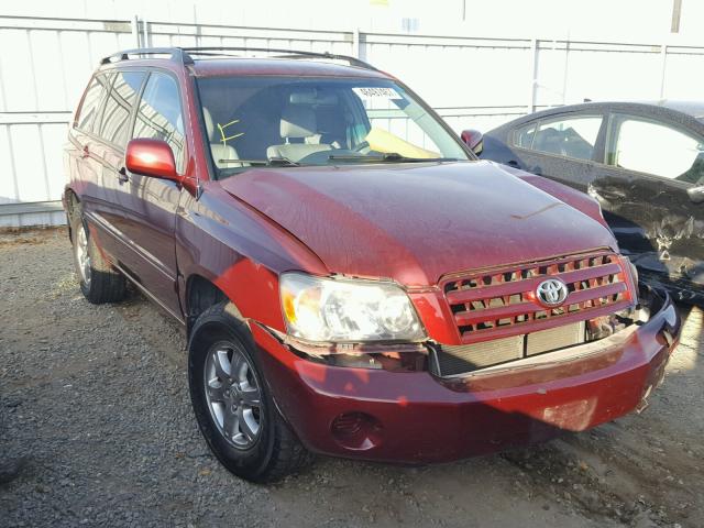 JTEEP21A970205486 - 2007 TOYOTA HIGHLANDER MAROON photo 1