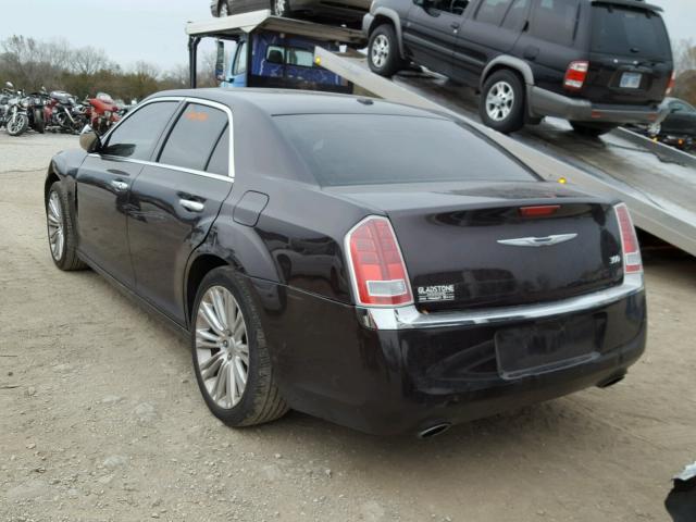 2C3CCACG1CH173436 - 2012 CHRYSLER 300 LIMITE BLACK photo 3