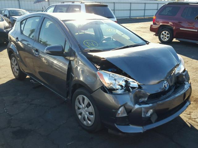 JTDKDTB32E1572193 - 2014 TOYOTA PRIUS C GRAY photo 1