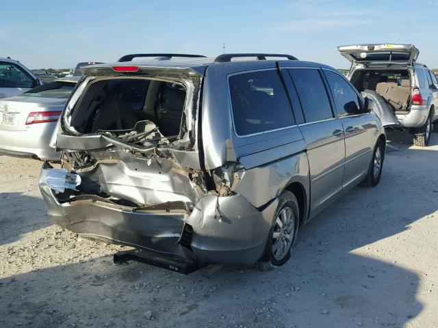 5FNRL38618B040139 - 2008 HONDA ODYSSEY EX SILVER photo 4