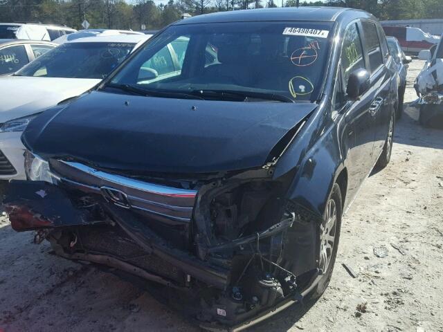 5FNRL5H60CB129558 - 2012 HONDA ODYSSEY EX BLACK photo 2