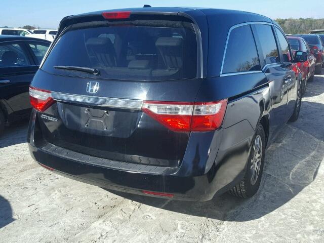 5FNRL5H60CB129558 - 2012 HONDA ODYSSEY EX BLACK photo 4