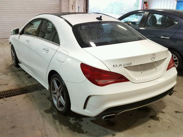 WDDSJ4EB3FN165291 - 2015 MERCEDES-BENZ CLA 250 WHITE photo 3