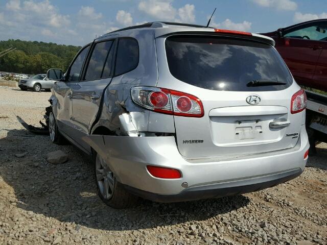 5NMSK4AG3AH363190 - 2010 HYUNDAI SANTA FE L SILVER photo 3