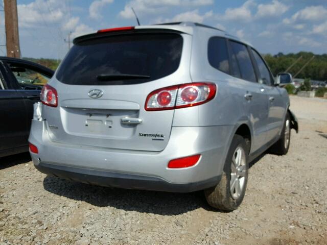 5NMSK4AG3AH363190 - 2010 HYUNDAI SANTA FE L SILVER photo 4