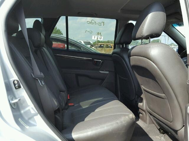 5NMSK4AG3AH363190 - 2010 HYUNDAI SANTA FE L SILVER photo 6