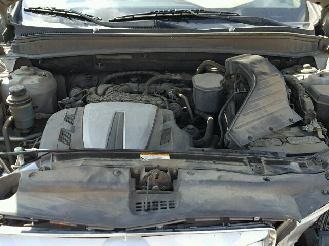 5NMSK4AG3AH363190 - 2010 HYUNDAI SANTA FE L SILVER photo 7