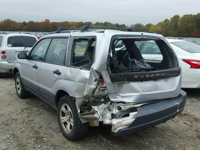 JF1SG63665G745640 - 2005 SUBARU FORESTER 2 SILVER photo 3