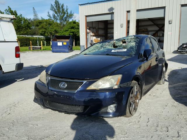 JTHBK262985070911 - 2008 LEXUS IS 250 BLUE photo 2