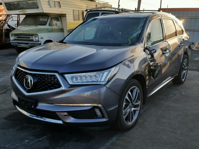 5FRYD4H88HB028603 - 2017 ACURA MDX ADVANC GRAY photo 2