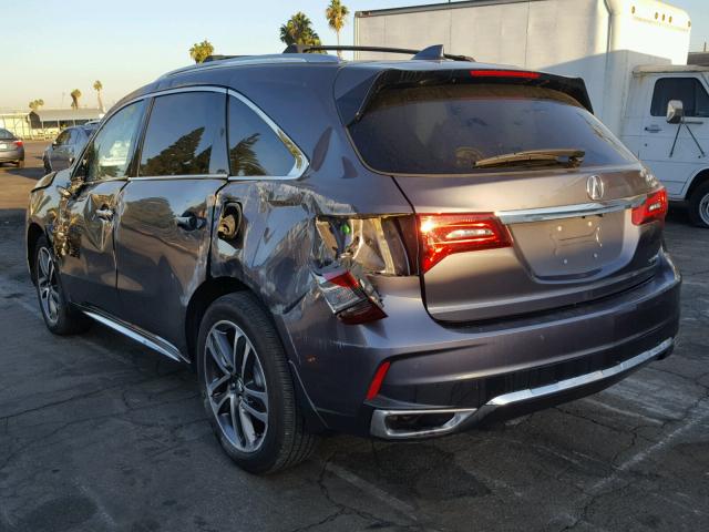 5FRYD4H88HB028603 - 2017 ACURA MDX ADVANC GRAY photo 3