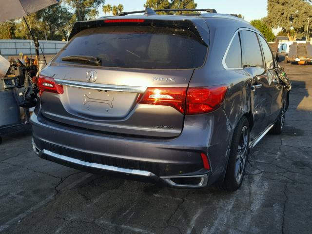 5FRYD4H88HB028603 - 2017 ACURA MDX ADVANC GRAY photo 4