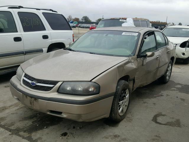 2G1WF52EX39420964 - 2003 CHEVROLET IMPALA GOLD photo 2