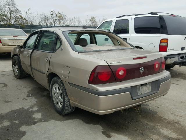 2G1WF52EX39420964 - 2003 CHEVROLET IMPALA GOLD photo 3