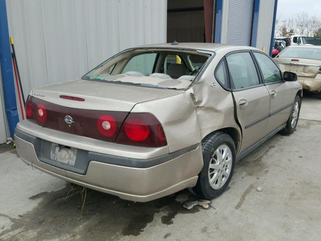 2G1WF52EX39420964 - 2003 CHEVROLET IMPALA GOLD photo 4