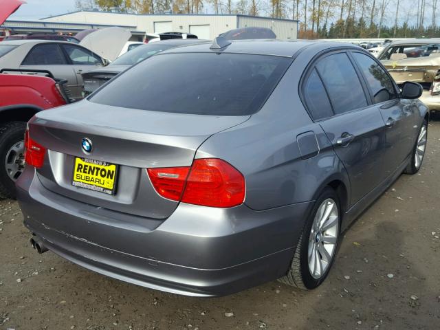 WBAPK7C52BA819370 - 2011 BMW 328 XI SILVER photo 4