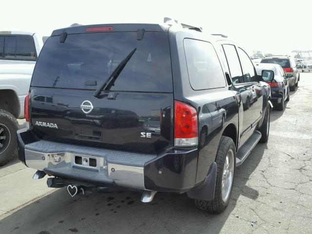 5N1AA08A56N703633 - 2006 NISSAN ARMADA SE BLACK photo 4