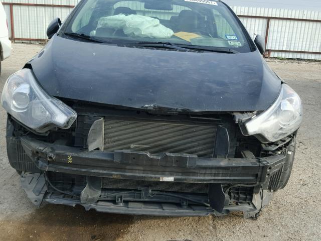 KNAFX6A82F5372283 - 2015 KIA FORTE EX GRAY photo 9