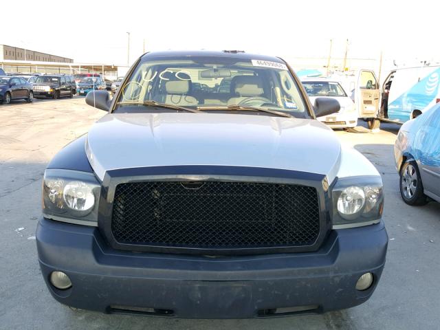 1D7HE48P97S164767 - 2007 DODGE DAKOTA QUA BLACK photo 9