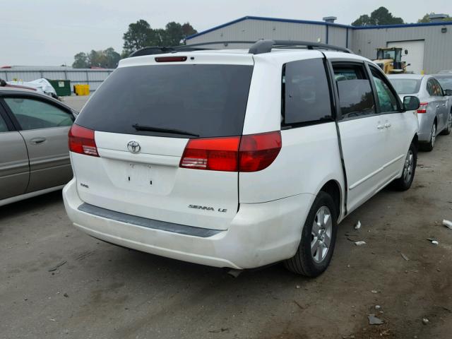 5TDZA23C14S180551 - 2004 TOYOTA SIENNA CE WHITE photo 4