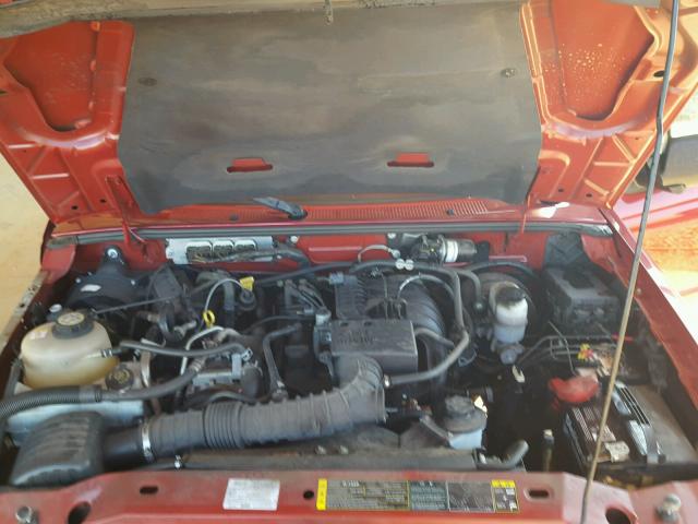 1FTYR10D69PA24535 - 2009 FORD RANGER RED photo 7