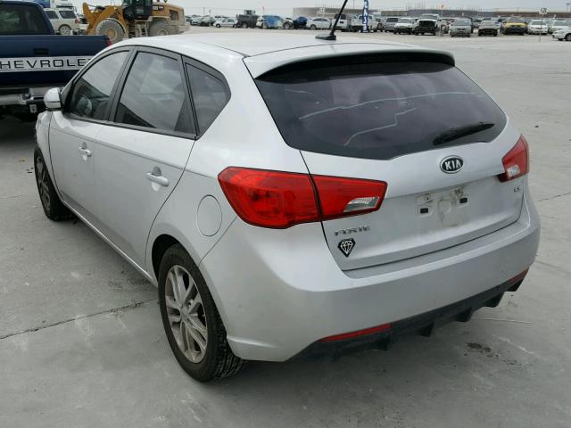 KNAFU5A26C5529601 - 2012 KIA FORTE EX GRAY photo 3