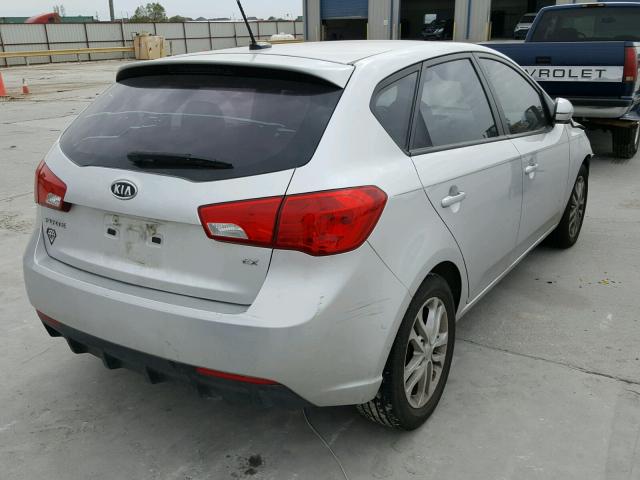 KNAFU5A26C5529601 - 2012 KIA FORTE EX GRAY photo 4