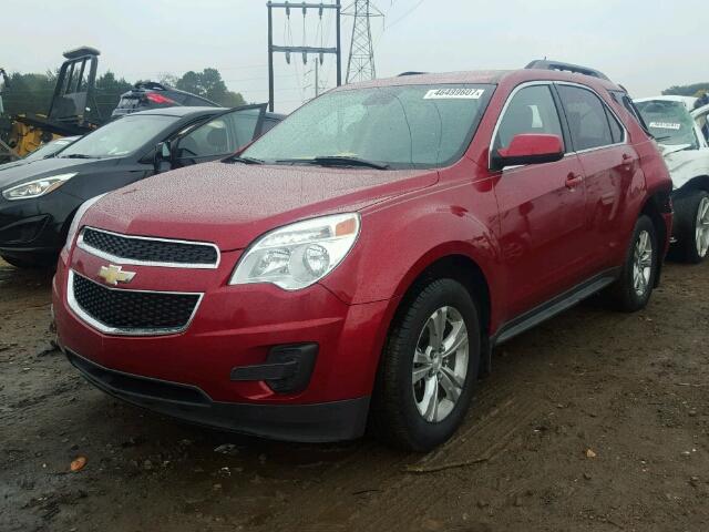 1GNFLFEK2EZ128653 - 2014 CHEVROLET EQUINOX LT RED photo 2