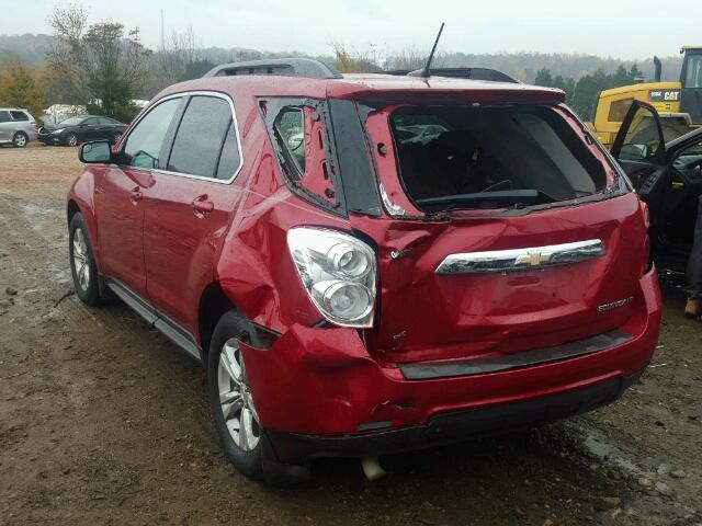 1GNFLFEK2EZ128653 - 2014 CHEVROLET EQUINOX LT RED photo 3