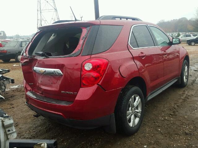 1GNFLFEK2EZ128653 - 2014 CHEVROLET EQUINOX LT RED photo 4