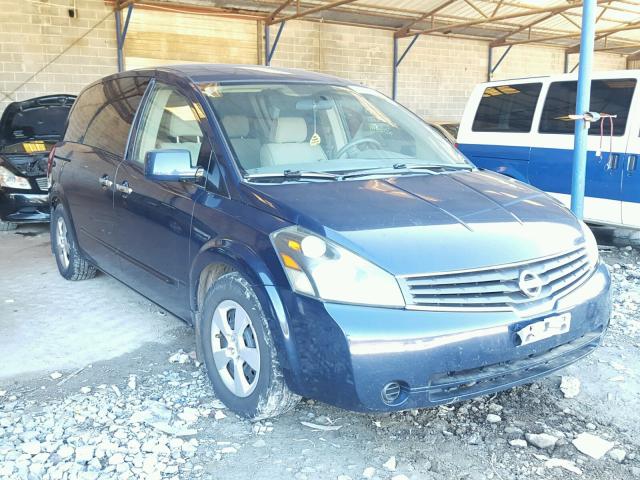 5N1BV28U27N134367 - 2007 NISSAN QUEST S BLUE photo 1