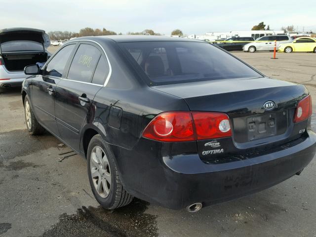 KNAGE124465046381 - 2006 KIA OPTIMA LX BLACK photo 3