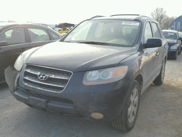 5NMSH13E47H108694 - 2007 HYUNDAI SANTA FE S BLACK photo 2