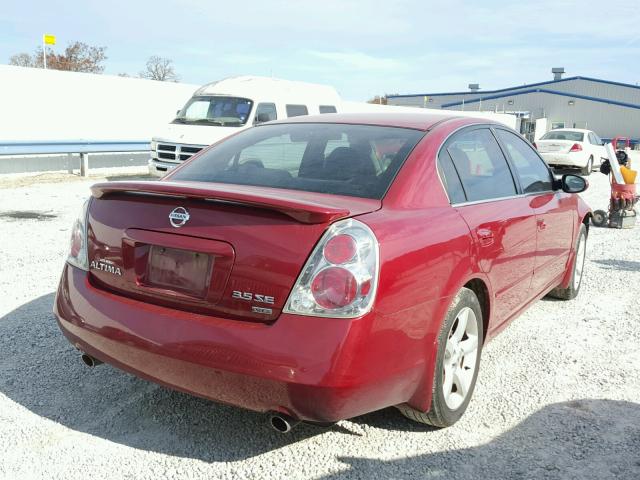 1N4BL11D36C211889 - 2006 NISSAN ALTIMA RED photo 4