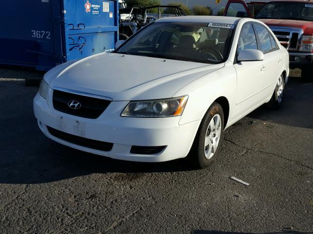 5NPET46C56H104341 - 2006 HYUNDAI SONATA GL WHITE photo 2